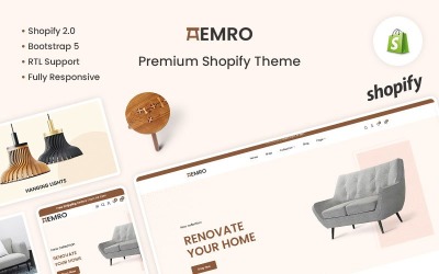 Amero — премиум-тема Shopify для мебели, дерева и интерьера