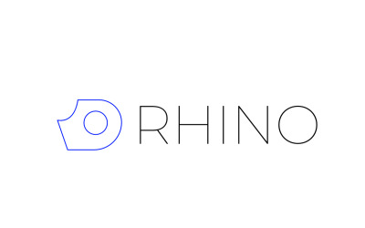 Dynamické písmeno D Rhino Wild Logo