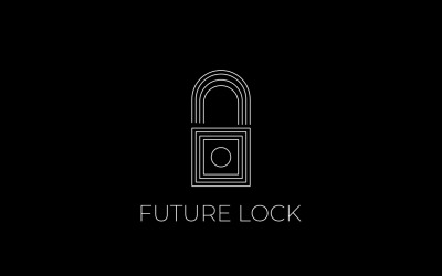Future Lock Dynamic Line Logo
