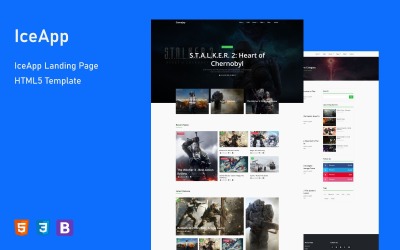 GameJoy – Новини та блог Ігри HTML5 Bootstrap шаблон