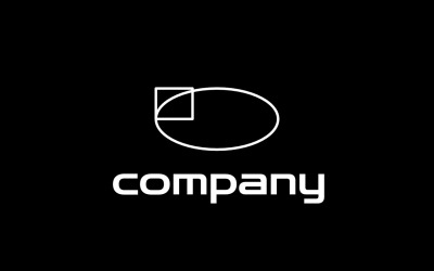 Abstract Corporate Line Shape Logo