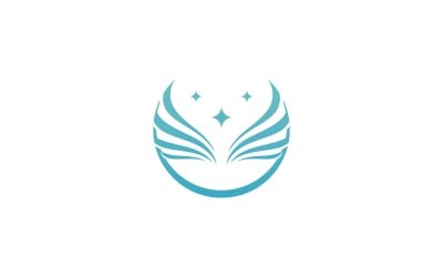 Bird Wing Vector Logo Design Template V21