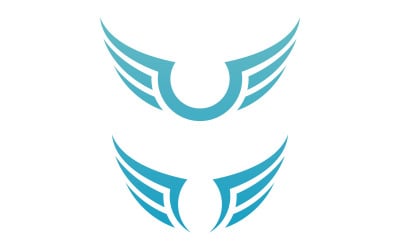 Bird Wing Vector Logo Design Template V25
