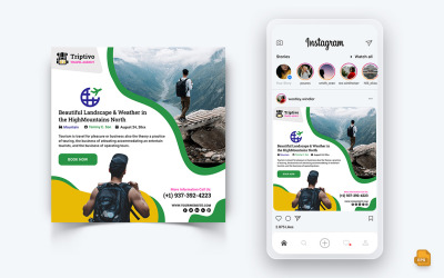 Resa och resor Sociala medier Instagram Post Design-04