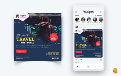 Resa och resor Sociala medier Instagram Post Design-08