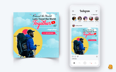 Travel Explorer e Tour Social Media Instagram Post Design-19