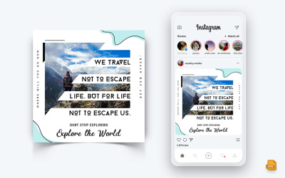Travel Explorer och Tour Social Media Instagram Post Design-06