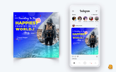 Travel Explorer och Tour Social Media Instagram Post Design-20
