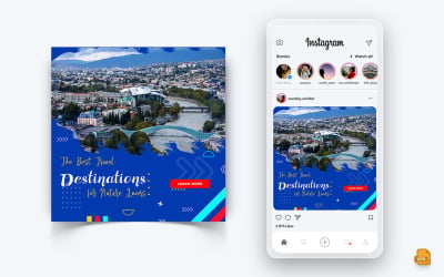 Travel Explorer och Tour Social Media Instagram Post Design-26