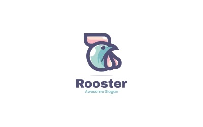 Vector logotyp tupp färg maskot stil