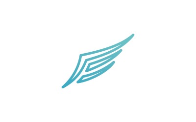 Vogelvleugel Vector Logo ontwerpsjabloon V22