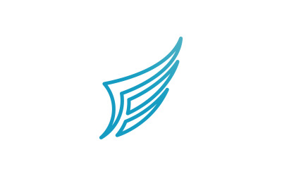 Vogelvleugel Vector Logo ontwerpsjabloon V31