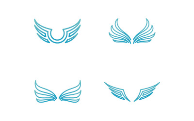 Vogelvleugel Vector Logo ontwerpsjabloon V40