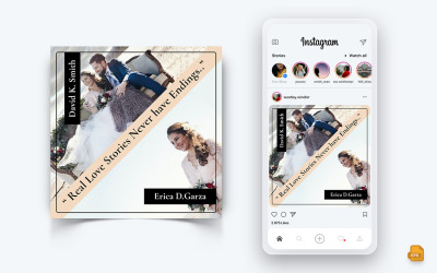 Bröllopsinbjudan Social Media Instagram Post Design-04