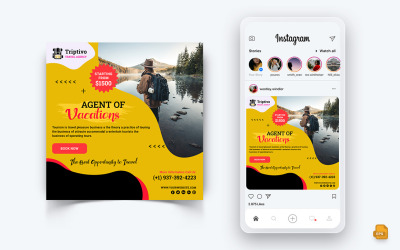 Diseño de publicaciones de Instagram para redes sociales de viajes y viajes-18