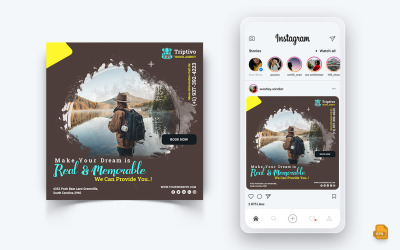 Resa och resor Sociala medier Instagram Post Design-09