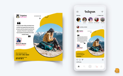 Resa och resor Sociala medier Instagram Post Design-10