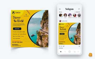Resa och resor Sociala medier Instagram Post Design-11