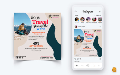 Viaggi e viaggi Social Media Instagram Post Design-19
