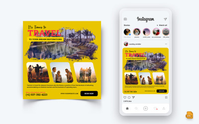 Voyage et Voyage Réseaux Sociaux Instagram Post Design-14
