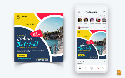 Voyage et Voyage Réseaux Sociaux Instagram Post Design-21