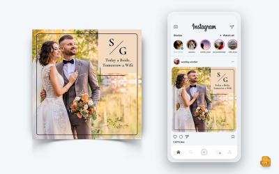 Zaproszenia ślubne Social Media Instagram Post Design-01