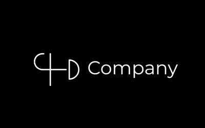 Monogram Letter JHD Flat  Logo