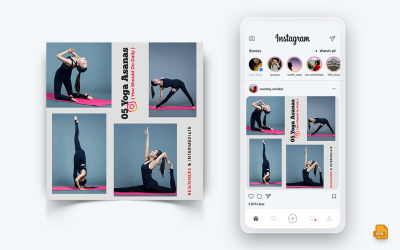 Yoga et Méditation Médias Sociaux Instagram Post Design-06
