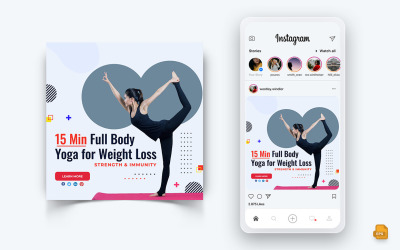 Yoga und Meditation Social Media Instagram Post Design-09