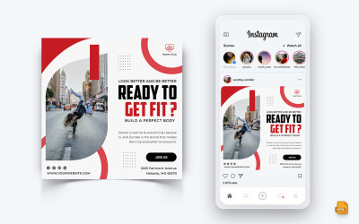 Zumba Dance Studio Médias sociaux Instagram Post Design-07