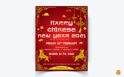 Célébration du Nouvel An chinois Conception de flux Instagram sur les médias sociaux-04