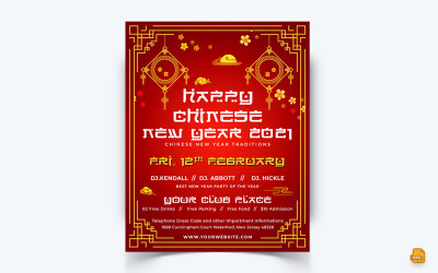 Célébration du Nouvel An chinois Conception de flux Instagram sur les médias sociaux-08
