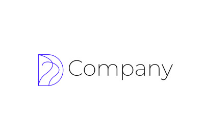 Data Dynamic Letter D Tech  Logo