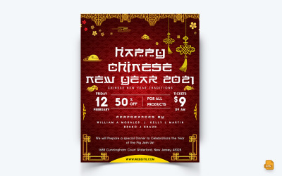 Design del feed di Instagram dei social media per la celebrazione del capodanno cinese-02