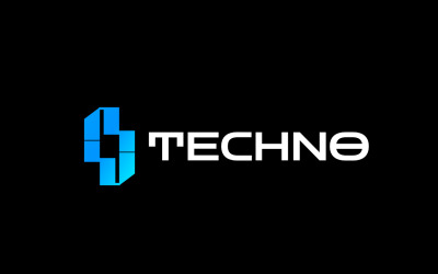 Dynamic Tech Pixel Abstract Logo