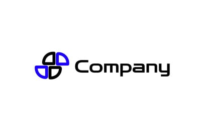 Logo futuristico dinamico futuro astratto