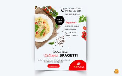 Matrestaurang erbjuder sociala medier Instagram-flödedesign-04