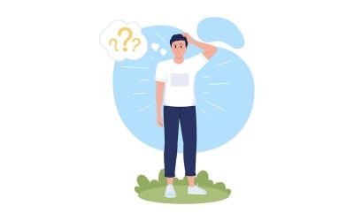 Verward voelen illustratie