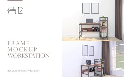 Workstation Frames &amp;amp; Screen Mockup Set-12