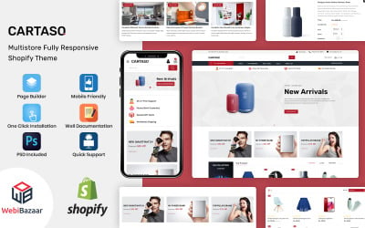 Cartaso – багатофункціональний шаблон Shopify для електроніки