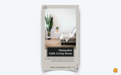 Design d&amp;#39;interni Storia dei social media Instagram Design-03