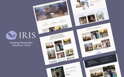 Iris - Bruiloftsfotografie WordPress-thema