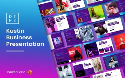 Kustin – Plantilla de PowerPoint de negocios