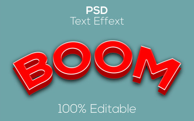 Bomm | Modern Boom Psd Text Effekt