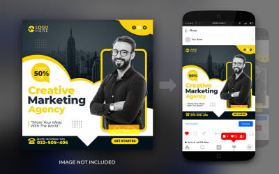 Digital Marketing Agency Expert And Corporate Social Media Post Banner Flyer Design Template