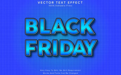 Efecto de texto 3D editable Black Friday