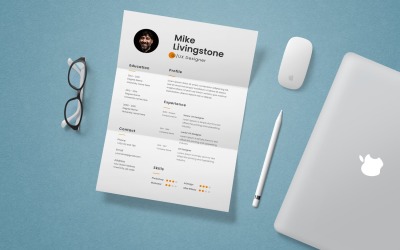 Minimal Resume Design Template