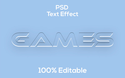 Moderna spel Psd Text Effekt
