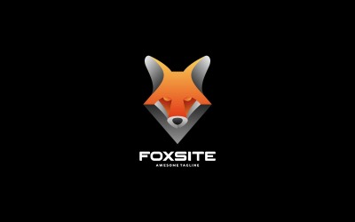 Vector logotyp Fox Gradient mall
