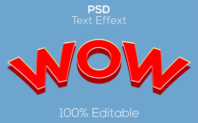 Wow | Modern Wow Psd-texteffekt